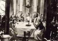 Az 1874-ben készült az oltárkép, “Krisztus urunk utolsó vacsoráját jeleníti meg”.