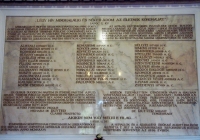 A Zsinat épületének díszterme előterében 1936. május 6-án Marjai Károly mezőtúri lelkipásztor javaslatára emléktáblát avattak, mely a gályarabok mártíromságára emlékeztet