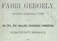 Payr Sándor: Az 1751. évi vallási zavargás Vadosfán 