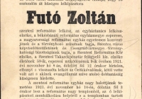 Futó Zoltán református lelkész - gyászjelentés