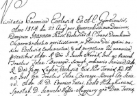 1814. egyházlátogatási jegyzőkönyv, a résztvevők aláírásai