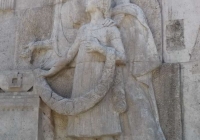 Kossuth-szoborcsoport - Debrecen -az emlékmű hátoldalának domborműve