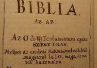 Fő műve a Szent Biblia fordítása - címlap
