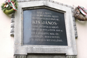 Kis János emléktábla Sopron Templom utca 12