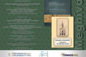 Meghívó a Kötetek a magyarországi protestantizmus történetéről című rendezvényre