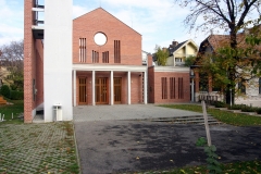 Budahegyvidék evangélikus templom bejárata