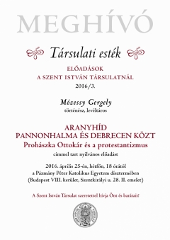Szent István Társulat Társulati esték 