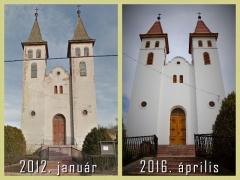 Somogymeggyesi Evangélikus Templom 2012. és 2016.