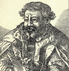 Szegedi Kis István portréja - fametszet, 1585.